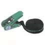 Wolfcraft 3418000 Cinghia di ancoraggio monopezzo con cricchetto, 4 m x 25 mm, LC 90 daN