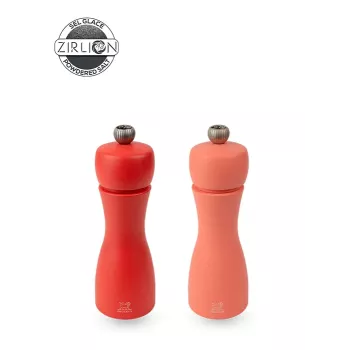 Peugeot Tahiti set macina pepe e sale, 2 pezzi, 15 cm, rosso
