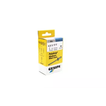 GESIPA PolyGrip® rivetti ciechi 4,8x17mm alluminio/acciaio inox testa a cupola, 50 pezzi 1464832