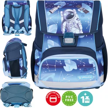 Herlitz Loop zaino scuola 6-9 anni, Cosmonaut Cosmo Explorer
