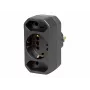Kopp DUOversal adattatore Schuko, 2 prese, 16 A, 250 V, nero 179605004