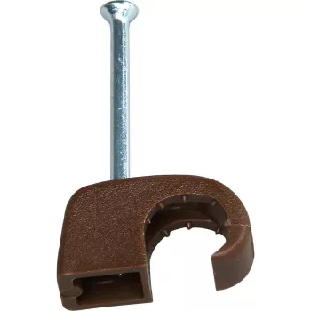 HEINRICH KOPP clip fermacavo con chiodo, diametro fascio 7-11 mm, marrone, 50 pezzi 342706082