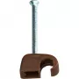 Heinrich Kopp Clip per cavi con chiodo, diametro fascio 4-7 mm, marrone, 50 pezzi 342606089