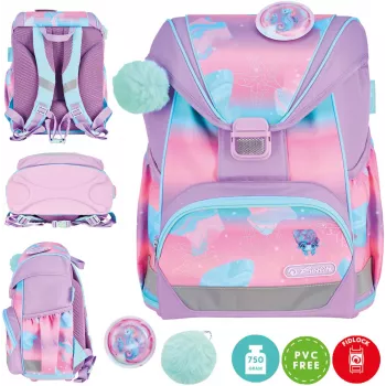 Herlitz Set zaino scuola Ultralight Seahorse Ocean Lights 6-9 anni
