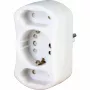 HEINRICH KOPP DUOversal Adattatore da Schuko a spina Euro, tipo F a tipo C, 250 V, 2,5 A, bianco 179602001