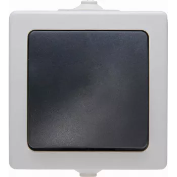Heinrich Kopp 565756004 meccanismo deviatore, nero-grigio, da incasso, 10A 250V