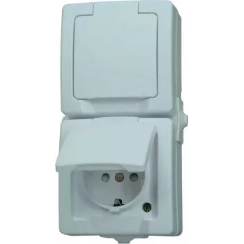 HEINRICH KOPP Paris presa Schuko 1 posto bianco puro da incasso 16A 250V IP20 protezione bambini 136902009