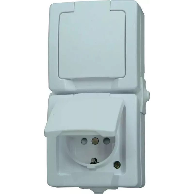 HEINRICH KOPP Paris presa Schuko 1 posto bianco puro da incasso 16A 250V IP20 protezione bambini 136902009