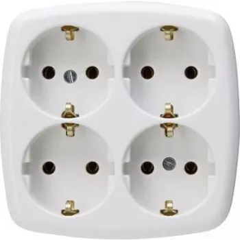 HEINRICH KOPP Paris Presa Schuko Type F, da incasso, bianco, 16 A, 250 V, protezione bambini 121001009