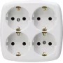 HEINRICH KOPP Paris Presa Schuko tipo F, da incasso, bianco, 16 A, 250 V, protezione bambini 121001009
