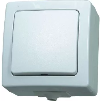 HEINRICH KOPP Paris Interruttore da incasso bianco polare 10A 250V AC deviatore/invertitore con opzione illuminazione 565702005