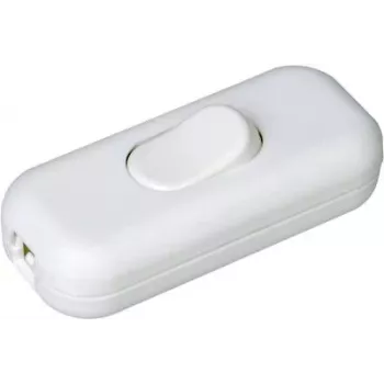 HEINRICH KOPP Interruttore intermedio per cavo con scarico di trazione, bianco, 1 polo on/off, 2 A, 250 V 191317000