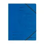 HERLITZ Cartella A4 con angoli ed elastico blu, confezione da 5 11387180-000