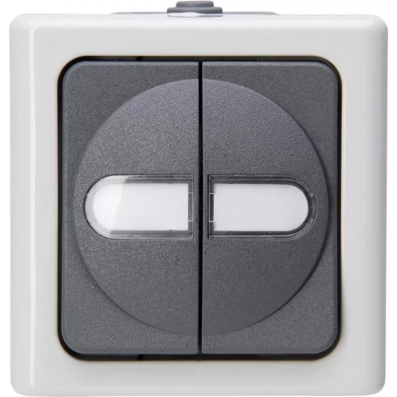 HEINRICH KOPP Interruttore in serie da parete per ambienti umidi blu elettro grigio 10A 250V 560556003