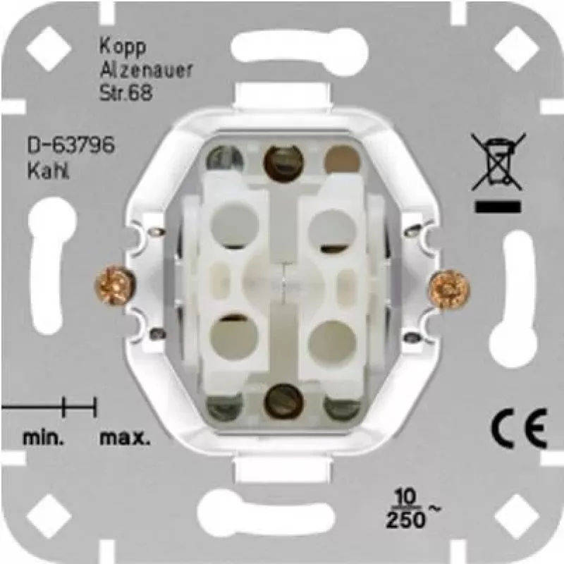 HEINRICH KOPP Attuatore interruttore tapparella HK05/HK07 alluminio 250V 10A 504500004
