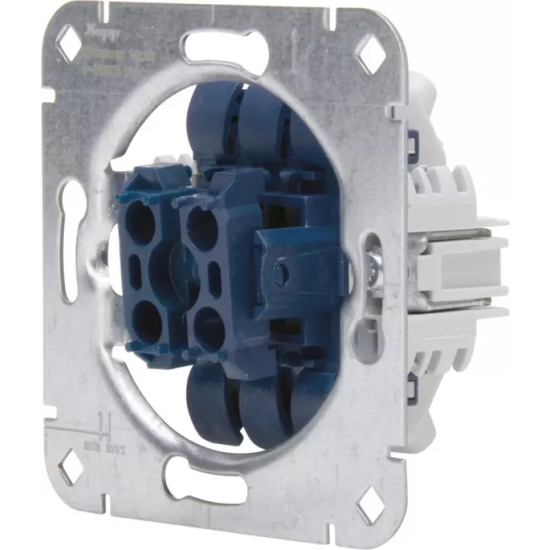 HEINRICH KOPP 507300001 Deviatore da incasso/deviatore modulo, 250V, 10AX, alluminio