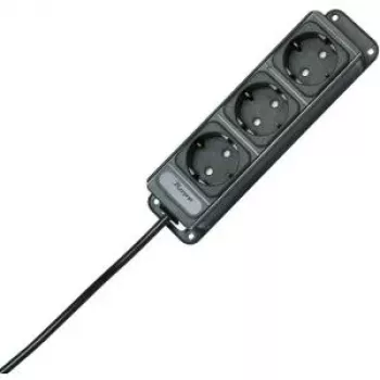 HEINRICH KOPP Ciabatta a 3 prese senza interruttore, antracite, 1,4 m 127015013