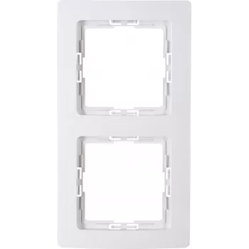 Kopp Paris Placca a 2 moduli bianco puro 308502004