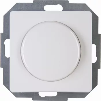 Kopp PARIS 843402085 Deviatore a pulsante con dimmer LED, bianco artico