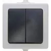 Kopp Paris Modulo deviatore, da incasso, 250 V AC, 10 A, termoplastica, nero/grigio 565556008