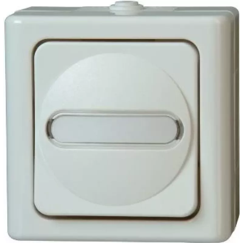 HEINRICH KOPP Interruttore universale BLUE ELECTRIC bianco artico da parete per ambienti umidi 10A, 250V (560602007)