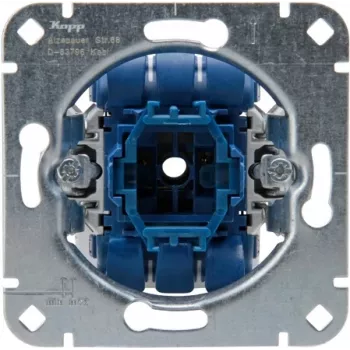 HEINRICH KOPP 507700003 Modulo deviatore da incasso, alluminio, 250V, 10AX, IP20, morsetti a vite, placca e telaio non inclusi