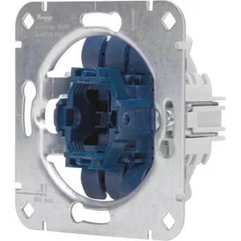 HEINRICH KOPP 507700003 Modulo deviatore da incasso, alluminio, 250V, 10AX, IP20, morsetti a vite, placca e telaio non inclusi