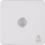Heinrich Kopp Paris Placca bilanciere con lente, bianco artico, bilanciere singolo, simbolo luce, snap-on 330213006