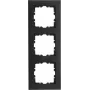 KOPP HK07 PURE Cornice coprifrutto 3 posti, nero opaco 407050004