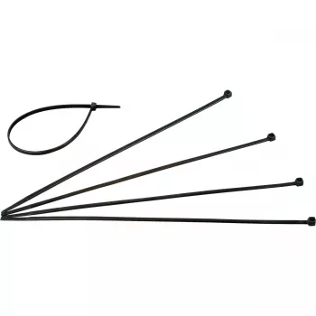 HEINRICH KOPP 328404090 Fascette per cavi 300 mm x 4,8 mm nere resistenti ai raggi UV e alle intemperie confezione da 50
