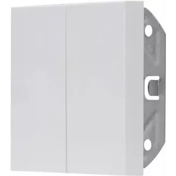 HEINRICH KOPP 490329007 Presa doppia Schuko da incasso con coperchio a ribalta, IP44, bianco
