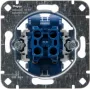 HEINRICH KOPP 507800006 Meccanismo doppio pulsante da incasso, 2x NO, 250V, 10AX, alluminio