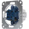 HEINRICH KOPP 507800006 Meccanismo doppio pulsante da incasso, 2x NO, 250V, 10AX, alluminio
