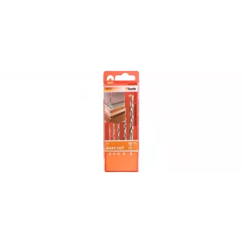 KWB EASY-CUT ALL-B-KASS.3-8, 5-TLG (048300) set lame per seghetto alternativo, 5 pezzi, attacco a T, HCS/HSS, per legno, metallo, plastica