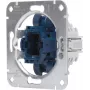 HEINRICH KOPP interruttore da incasso deviato/invertitore base, 250V, 10AX, IP20, alluminio 508600001