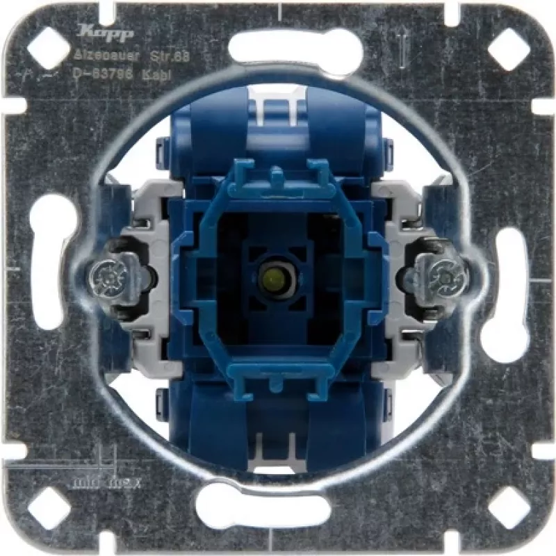 HEINRICH KOPP interruttore da incasso deviato/invertitore base, 250V, 10AX, IP20, alluminio 508600001