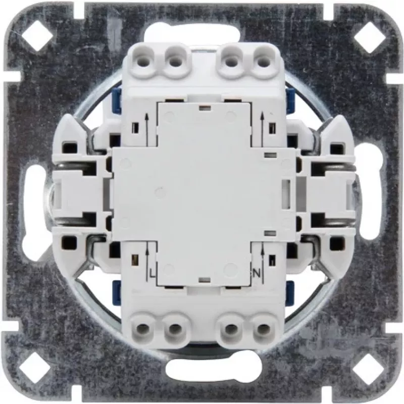 HEINRICH KOPP interruttore da incasso deviato/invertitore base, 250V, 10AX, IP20, alluminio 508600001