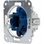 HEINRICH KOPP interruttore a pressione da incasso, contatto deviato, 250V 10AX, con lampada spia e morsetto neutro, alluminio 508700004