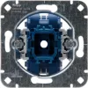HEINRICH KOPP interruttore a pressione da incasso, contatto deviato, 250V 10AX, con lampada spia e morsetto neutro, alluminio 508700004