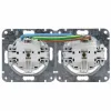 HEINRICH KOPP HK07 KombiQuick Presa Schuko da incasso 2 posti orizzontale, bianco puro 133729001