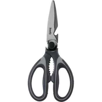 kwb 020721 Forbici per uso domestico, lame in acciaio inox, 210 mm, nero