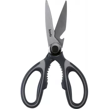 kwb 020721 Forbici per uso domestico, lame in acciaio inox, 210 mm, nero
