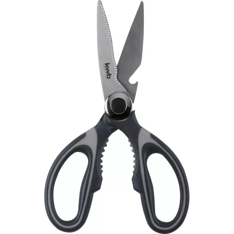 kwb 020721 Forbici per uso domestico, lame in acciaio inox, 210 mm, nero