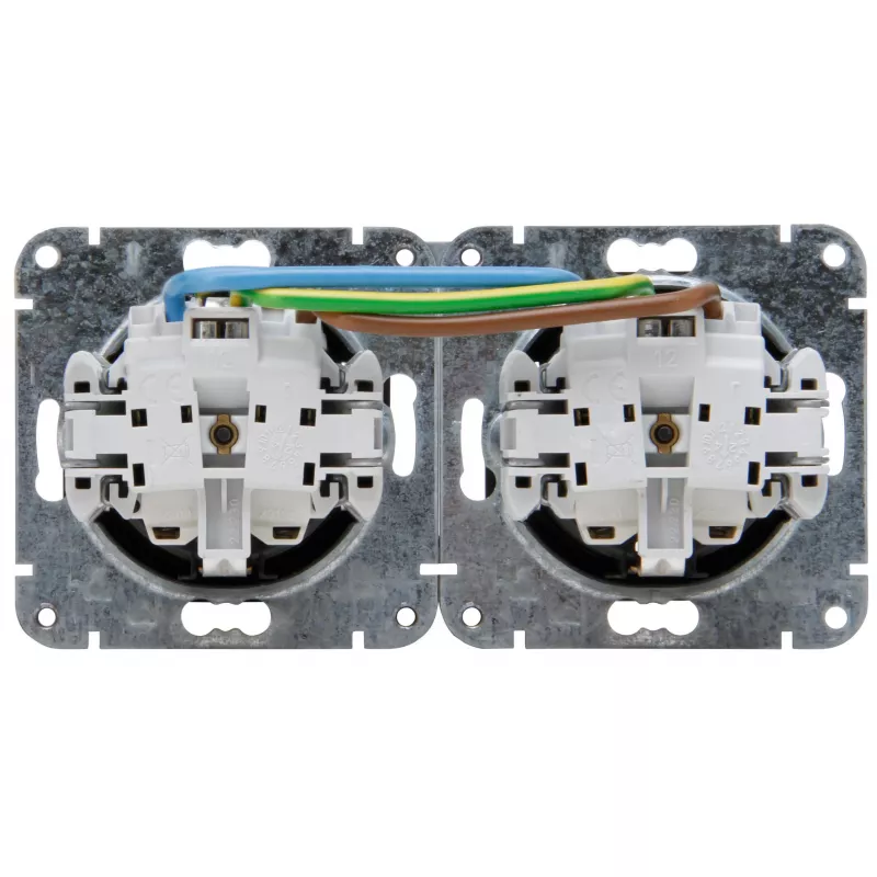 HEINRICH KOPP HK07 KombiQuick Presa Schuko 2 posti orizzontale, antracite 133715000