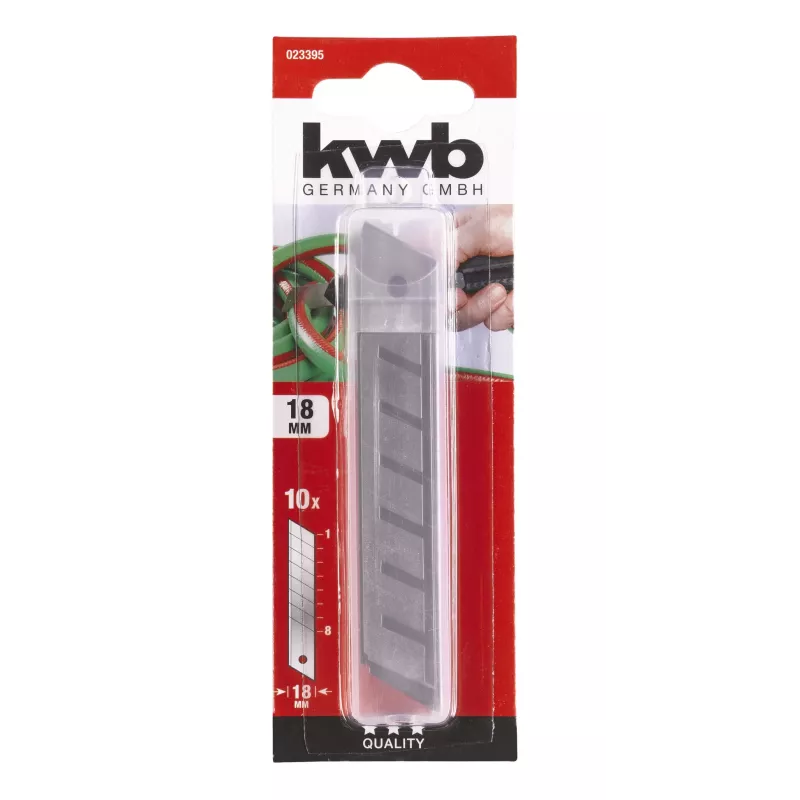 KWB 023395 Lame a spezzare 18 mm in acciaio inox, 10 pezzi