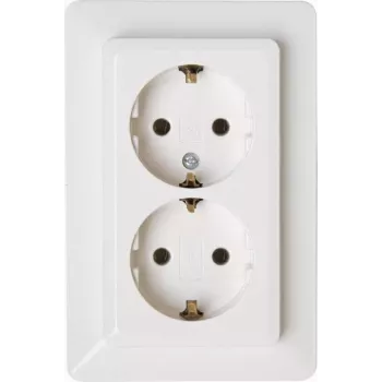 Heinrich Kopp Presa Schuko 2 posti 16A bianco artico Objekt 2002 917213007