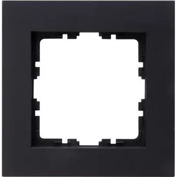 HEINRICH KOPP HK07 PURE Placca di copertura 1 posto, antracite, 86x86x9,5mm, IP20, fissaggio a molla 406815004