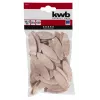 kwb Tasselli per legno 10 mm, 50 pezzi, faggio, scanalati, DIN 68150 029110