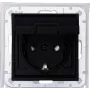 HEINRICH KOPP 954050001 Presa Schuko da incasso con coperchio a ribalta, IP44, 16 A, 250 V, nero
