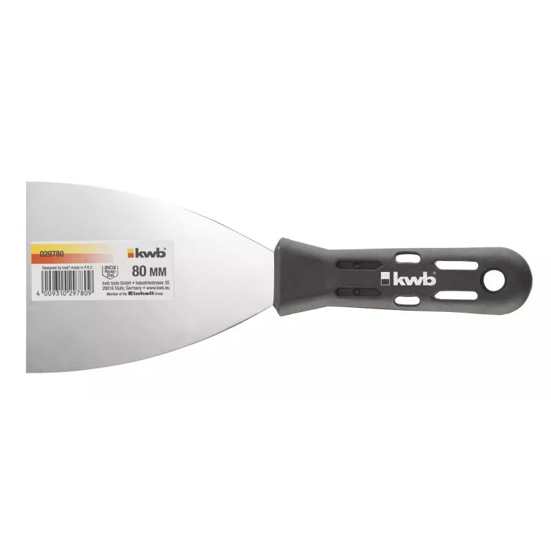 kwb 029780 Spatola per pittori 80 mm acciaio inox